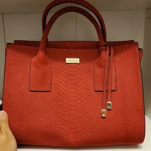 Large red Kate Spade handbag